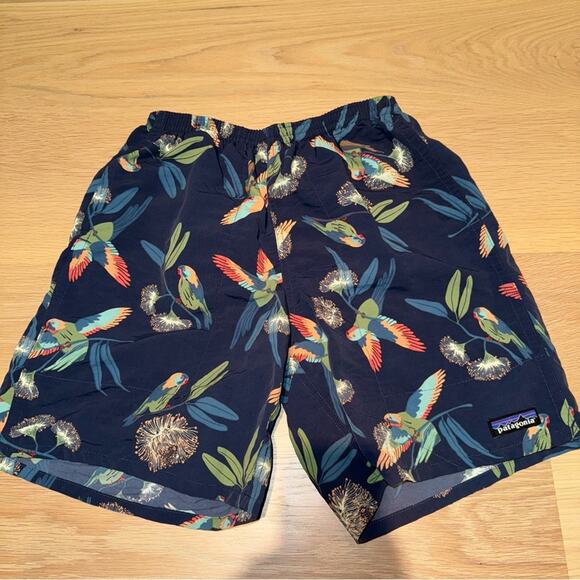 Patagonia Men's Baggies Longs - 7" Parrots Stone Blue Small - Picture 2 of 8